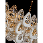 Люстра овальная с многослойными белыми и прозрачными подвесками Character Chandelier варинант исполнения - 4 | Loft Concept в Ростове-на-Дону