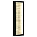 Светодиодное прямоугольное бра из металла черного цвета Lattice Lux варинант исполнения - 5 | Loft Concept в Ростове-на-Дону