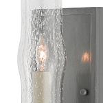 Бра с прозрачным плафоном на сером каркасе Elegant Gray Lamp варинант исполнения - 1 | Loft Concept в Ростове-на-Дону