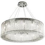 Круглая люстра с хрустальными подвесками хром Crystal Art Chrome Chandelier 16 варинант исполнения - 2 | Loft Concept в Ростове-на-Дону