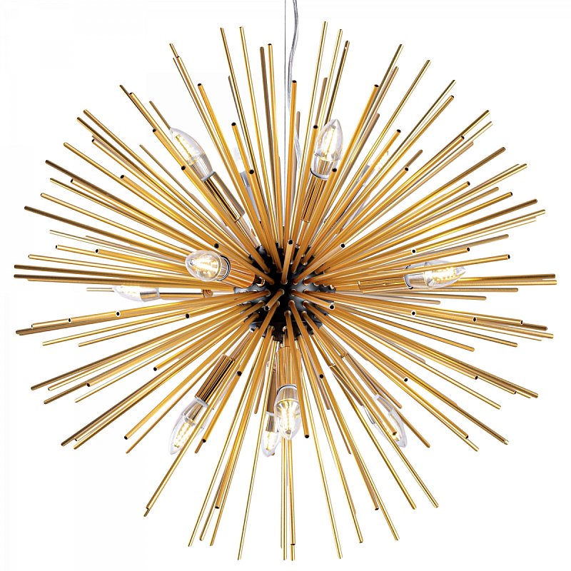 Huge Sputnik Chandelier Gold and Black     -- | Loft Concept 