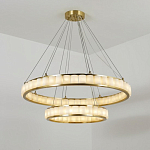 Люстра с 2-мя кольцами из натурального камня с регулируемыми плафонами Durability of Stone варинант исполнения - 2 | Loft Concept в Ростове-на-Дону