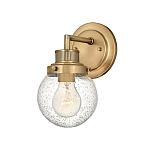 Бра для ванных комнат с прозрачным шарообразным плафоном из стекла с пузырьками на круглом основании Hinkley варинант исполнения - 1 | Loft Concept в Ростове-на-Дону