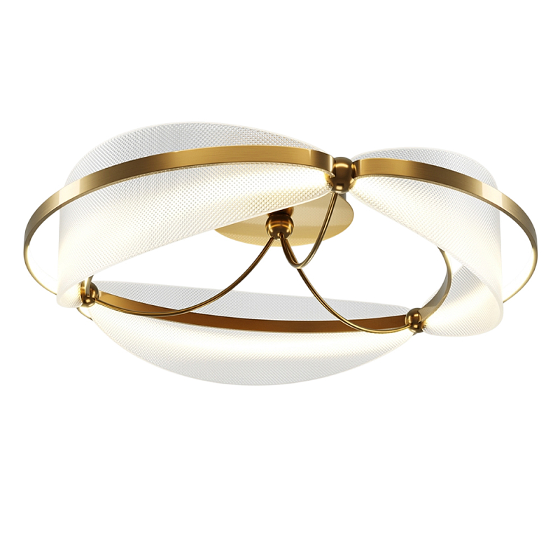 Потолочный светильник Breeze 3000К 45Вт Латунь Прозрачный в Ростове-на-Дону | Loft Concept 