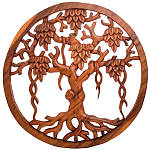 Панно из дерева Wood Panel With Trees варинант исполнения - 1 | Loft Concept в Ростове-на-Дону