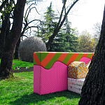 Дизайнерский модульный диван волнистой формы с цветным принтом Poltronova Superonda Sofa варинант исполнения - 40 | Loft Concept в Ростове-на-Дону