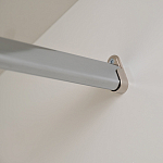 Шкаф бежевый двухдверный с полками и штангой Eccentricity варинант исполнения - 5 | Loft Concept в Ростове-на-Дону