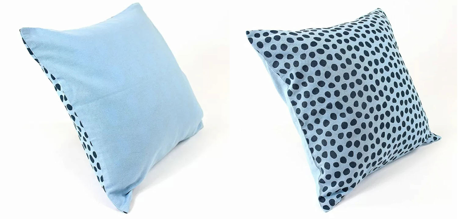 Чехол на подушку Spotted Look blue Чехол на подушку Spotted Look blue - Loft-Concept в Ростове-на-Дону