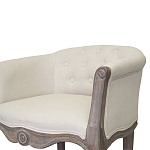 Кресло низкое в стиле прованс Бежевый Лен Louis French Armchair  варинант исполнения - 4 | Loft Concept в Ростове-на-Дону
