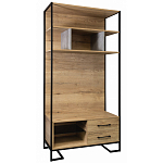 Стеллаж под TV в стиле лофт с открытыми полками и 2-мя ящиками Urban Style Space варинант исполнения - 1 | Loft Concept в Ростове-на-Дону