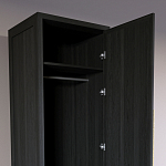 Узкий Шкаф Primo с 2 выдвижными ящиками Черный дуб варинант исполнения - 6 | Loft Concept в Ростове-на-Дону