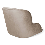 Стул с мягкой бежевой обивкой из велюра и подъемно-поворотным механизмом на черных колесиках Harper Beige варинант исполнения - 2 | Loft Concept в Ростове-на-Дону