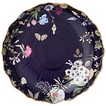 Ваза фарфоровая круглая на ножке с рисунком цветов Garden Whisper Porcelain Set  варинант исполнения - 1 | Loft Concept в Ростове-на-Дону