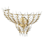 Бра золотого цвета с белыми стеклянными лепестками Hanging Flowers варинант исполнения - 2 | Loft Concept в Ростове-на-Дону