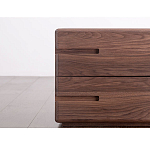 Прикроватный столик деревянный с 2-мя ящиками Moon Walnut Furniture варинант исполнения - 4 | Loft Concept в Ростове-на-Дону