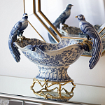 Фарфоровая чаша с птицами Blue and White варинант исполнения - 4 | Loft Concept в Ростове-на-Дону
