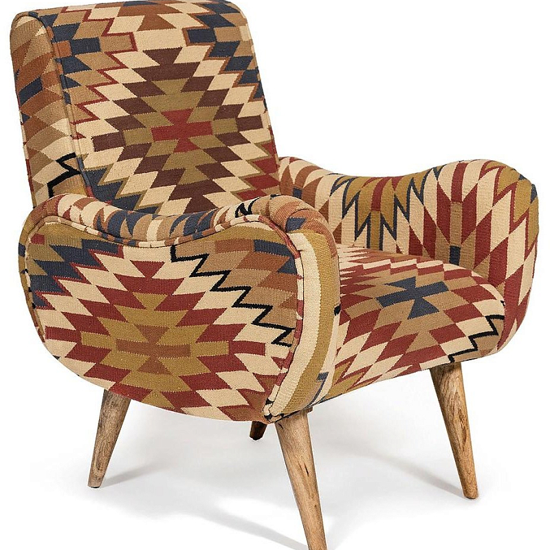  KELIM Pattern Brown Chair I    -- | Loft Concept 