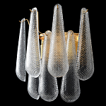 Бра с подвесками из рифленного стекла в форме капель Textured Glass варинант исполнения - 2 | Loft Concept в Ростове-на-Дону