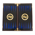 Нарды настольные из натурального камня лазурит и долерит Backgammon from Stone варинант исполнения - 2 | Loft Concept в Ростове-на-Дону