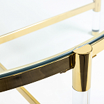 Кофейный столик со столешницей из стекла Crossy варинант исполнения - 3 | Loft Concept в Ростове-на-Дону