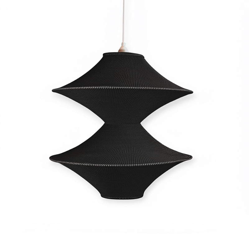 Подвесной вязаный черный светильник «Звезда Востока 02» Черный в Ростове-на-Дону | Loft Concept 