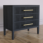 Тумба Primo  с тремя ящиками шпон Черный дуб варинант исполнения - 3 | Loft Concept в Ростове-на-Дону