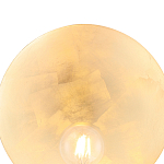 Бра с золотым круглым отражателем и открытой лампой Sun Glow Disc варинант исполнения - 5 | Loft Concept в Ростове-на-Дону