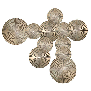 Арт-объект Apollo Champagne Wall Plaque Disc 11