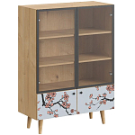 Витрина с изображением на дверцах Elise Cupboard варинант исполнения - 6 | Loft Concept в Ростове-на-Дону