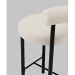 Стул полубарный Floreo букле молочный варинант исполнения - 3 | Loft Concept в Ростове-на-Дону
