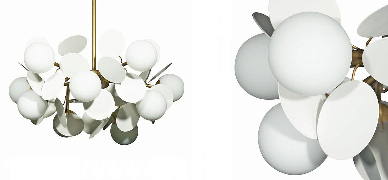 Люстра MATISSE Chandelier White 10 ламп Люстра MATISSE Chandelier White 10 ламп - Loft-Concept в Ростове-на-Дону