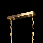 Люстра прямоугольная на цепях с прозрачными трубками и волнистым краем Nembus варинант исполнения - 12 | Loft Concept в Ростове-на-Дону