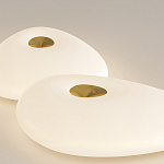 Потолочный светильник с тремя овальными матовыми плафонами TRIDalmen варинант исполнения - 2 | Loft Concept в Ростове-на-Дону