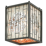 Бра с круглой зеркальной вставкой с эффектом ржавчины Stunning Radiance варинант исполнения - 3 | Loft Concept в Ростове-на-Дону