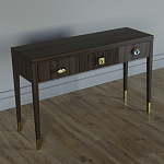 Дизайнерский Письменный стол Elsa Dreams Walnut с тремя ящиками варинант исполнения - 3 | Loft Concept в Ростове-на-Дону