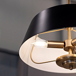 Подвесной светильник с конусовидным металлическим абажуром черного цвета Kichler варинант исполнения - 10 | Loft Concept в Ростове-на-Дону