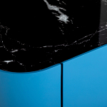 Тумба прикроватная чёрно-голубая с  ящиком Blue Cabinet варинант исполнения - 3 | Loft Concept в Ростове-на-Дону