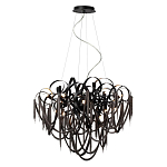 Люстра подвесная с объемной композицией из скрученных лент и металлических цепочек Atlantis Chain варинант исполнения - 4 | Loft Concept в Ростове-на-Дону