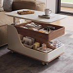 Журнальный столик передвижной с подъемной столешницей Table Trolley варинант исполнения - 6 | Loft Concept в Ростове-на-Дону