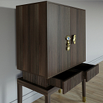 Кабинетный шкаф Elsa Dreams Walnut с 2-мя ящиками варинант исполнения - 2 | Loft Concept в Ростове-на-Дону