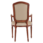 Стул с подлокотниками из натурального бука бежевый Solid Luxury варинант исполнения - 3 | Loft Concept в Ростове-на-Дону