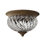 Потолочный светильник с чашеобразным плафоном из толстого волнообразного стекла и широким узорчатым основанием Hinkley варинант исполнения - 9 | Loft Concept в Ростове-на-Дону