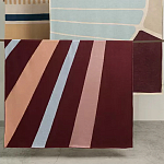 Плед из хлопка с геометрическим рисунком Elan Stripe Addison варинант исполнения - 7 | Loft Concept в Ростове-на-Дону