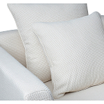 Дизайнерское кресло мягкое с обивкой из рогожки кремового цвета Decoration of Everything варинант исполнения - 2 | Loft Concept в Ростове-на-Дону