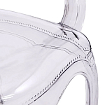 Прозрачный стул с подлокотниками LOUIS GHOST CHAIR Grey варинант исполнения - 5 | Loft Concept в Ростове-на-Дону