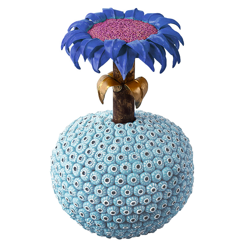 Статуэтка синий экзотический цветок Exotic Tropical Flower Голубой Синий Розовый Латунь в Ростове-на-Дону | Loft Concept 