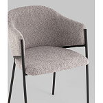 Стул Brace букле серый варинант исполнения - 2 | Loft Concept в Ростове-на-Дону