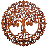 Панно из дерева LeafBerry Panel With Trees варинант исполнения - 1 | Loft Concept в Ростове-на-Дону