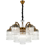 Подвесная люстра с плафонами с виде трубчатых хрустальных подвесок Cadice Chandelier 7 варинант исполнения - 2 | Loft Concept в Ростове-на-Дону