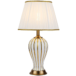 Настольная лампа с абажуром Celestina White Gold Lampshade Table Lamp варинант исполнения - 1 | Loft Concept в Ростове-на-Дону